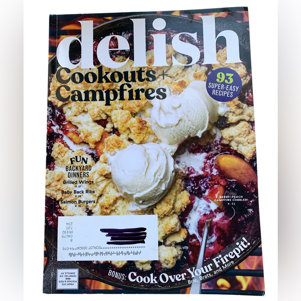 Delish Issue 2 Cookouts & Campfires Magazine Recipes Backyard Dinner Kitchen